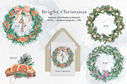 Christmas Watercolor Illustrations, a Decorative Illustration by BalanceUA (Thumbnail 4 of 18)