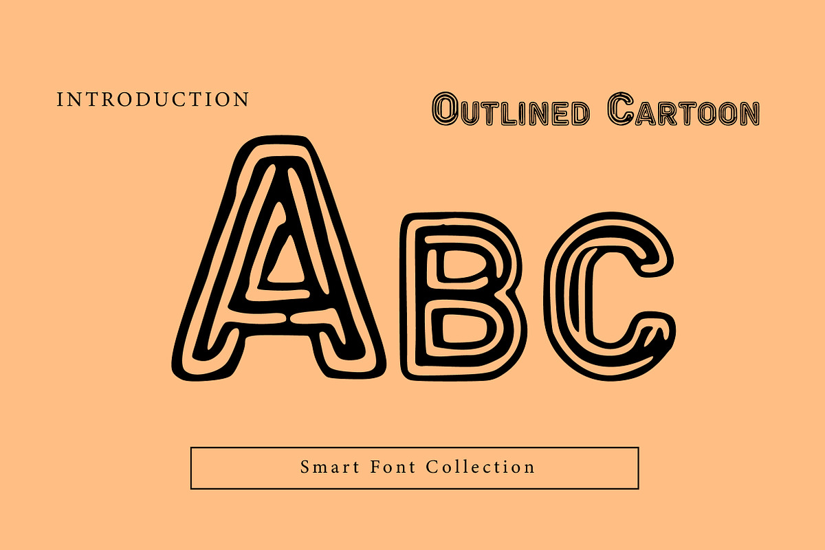 Outlined Cartoon, a Slab Serif Font by Wow Magic (Photo 2 of 3)