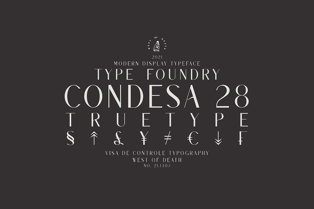 CONDESA 28 TrueType, a Sans Serif Font by west_of_death (Photo 5 of 5)