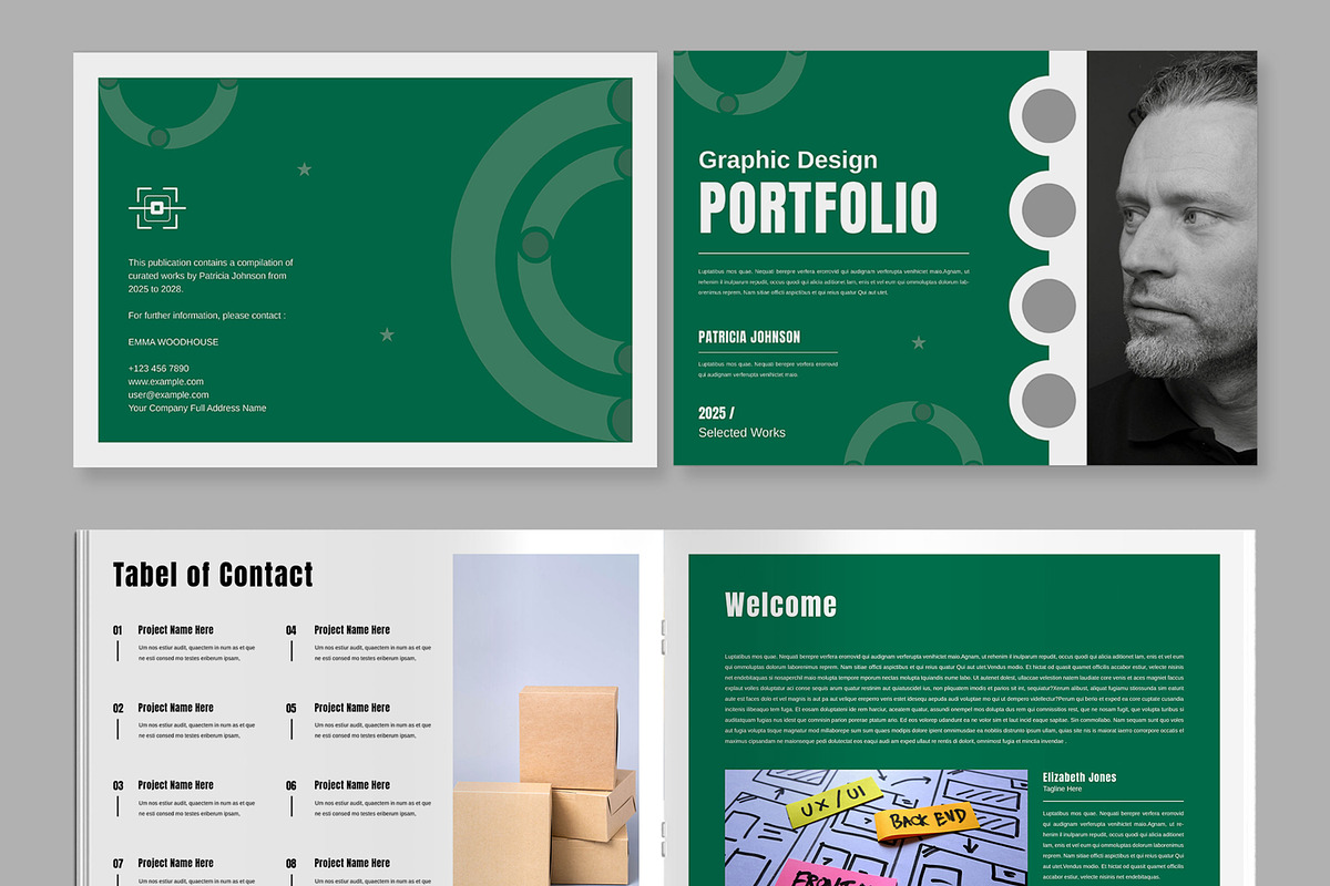 Graphic Design Portfolio Template, a Brochure Template by ContestDesign (Photo 4 of 6)