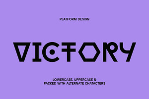 Victory – Futuristic Display Font