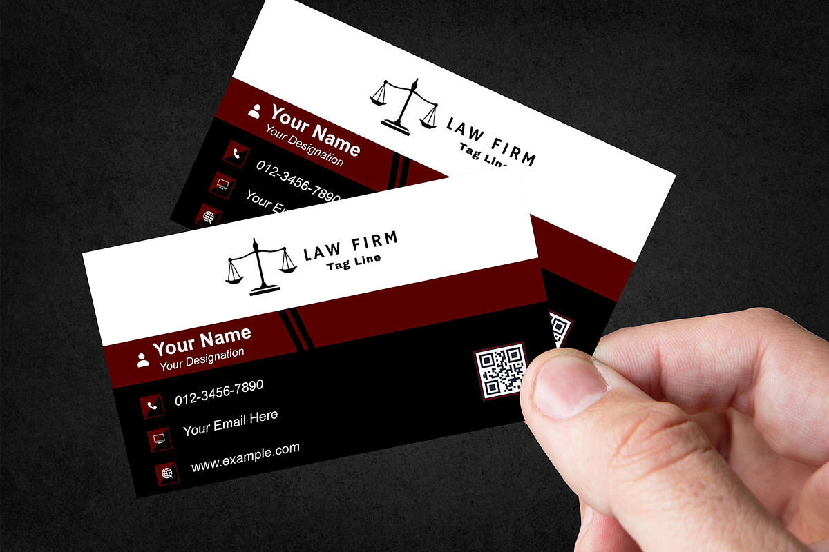 Minimalist Lawyer Card PSD preview 5