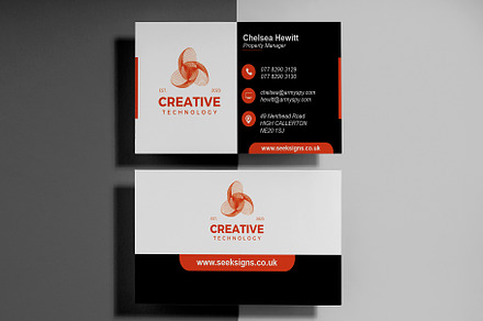 Modern Business Card Design, a Business Card Template by MSR Tech