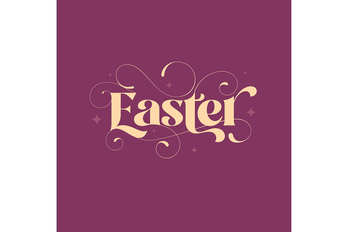 Easter title lettering, a Graphic by Sync Design Soultions