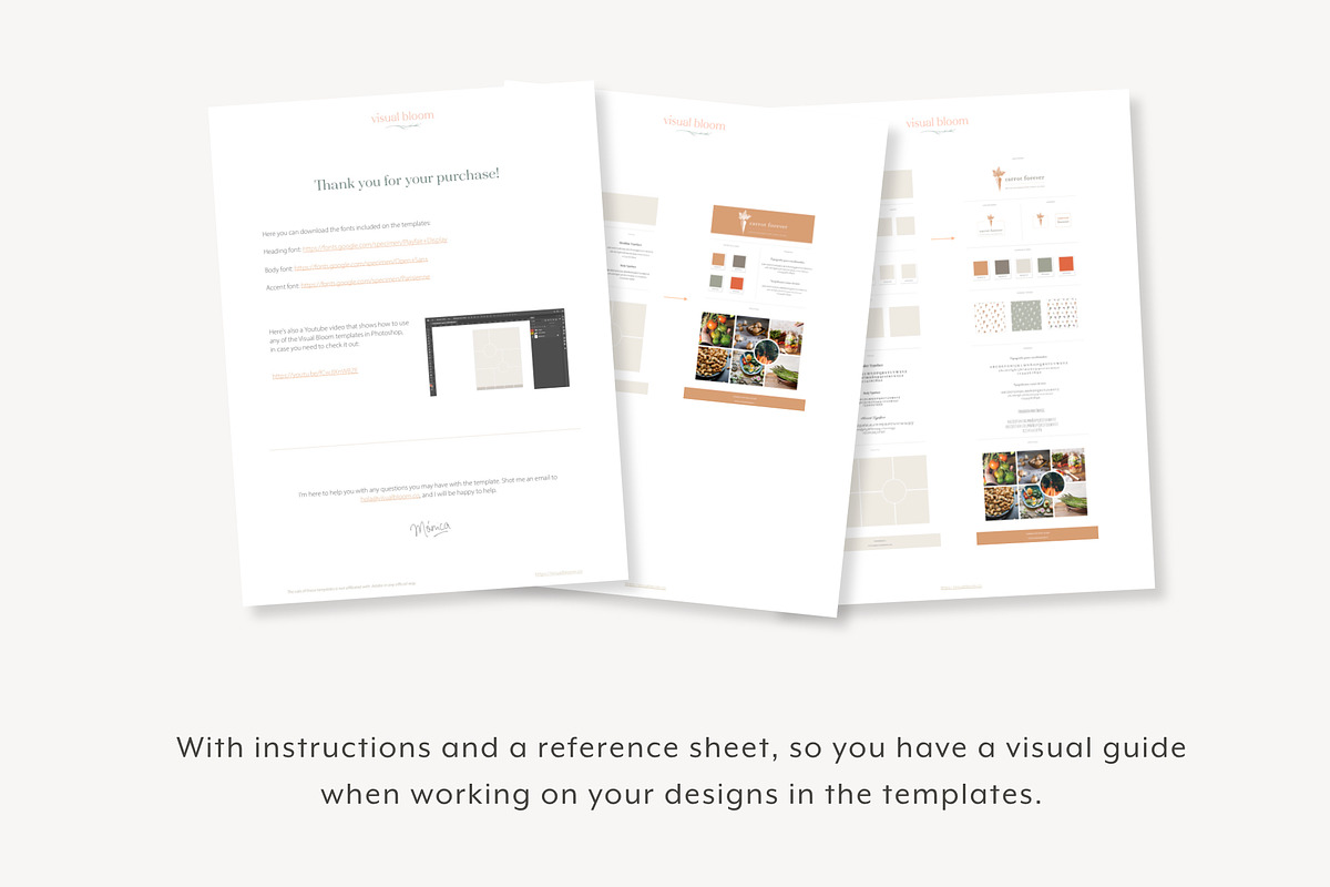 Brand Board Templates for Photoshop, a Presentation Template by Visual Bloom (Photo 5 of 7)