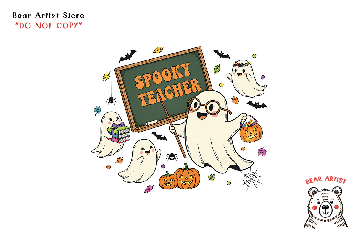 Retro Halloween, Hand-draw PNG, an Object Graphic by GlitterCraft (Photo 77 of 101)