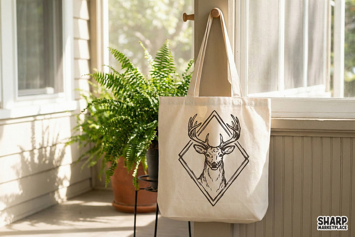 Deer Head PNG, Vintage Wildlife Art, an Illustration by SharpMarketplace (Photo 3 of 4)