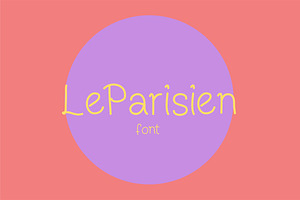 Le Parisien - 2 font style