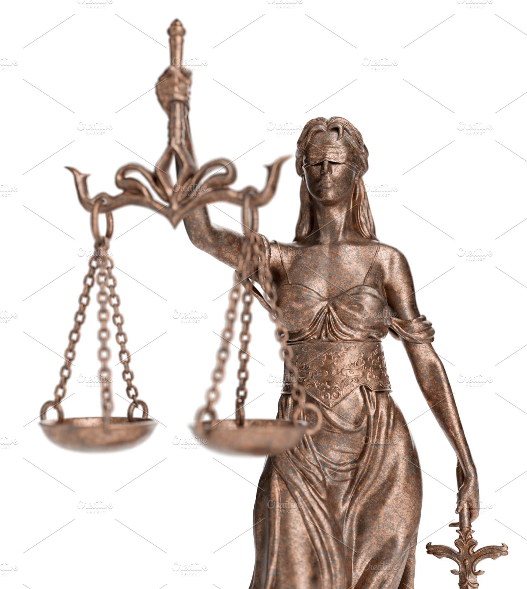 Bronze Lady of Justice Statue, an Arts & Entertainment Photo by Andy Dean Photography