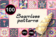 vector BIG seamless patterns SET u, a Pattern Graphic by WINDmade (Thumbnail 1 of 10)
