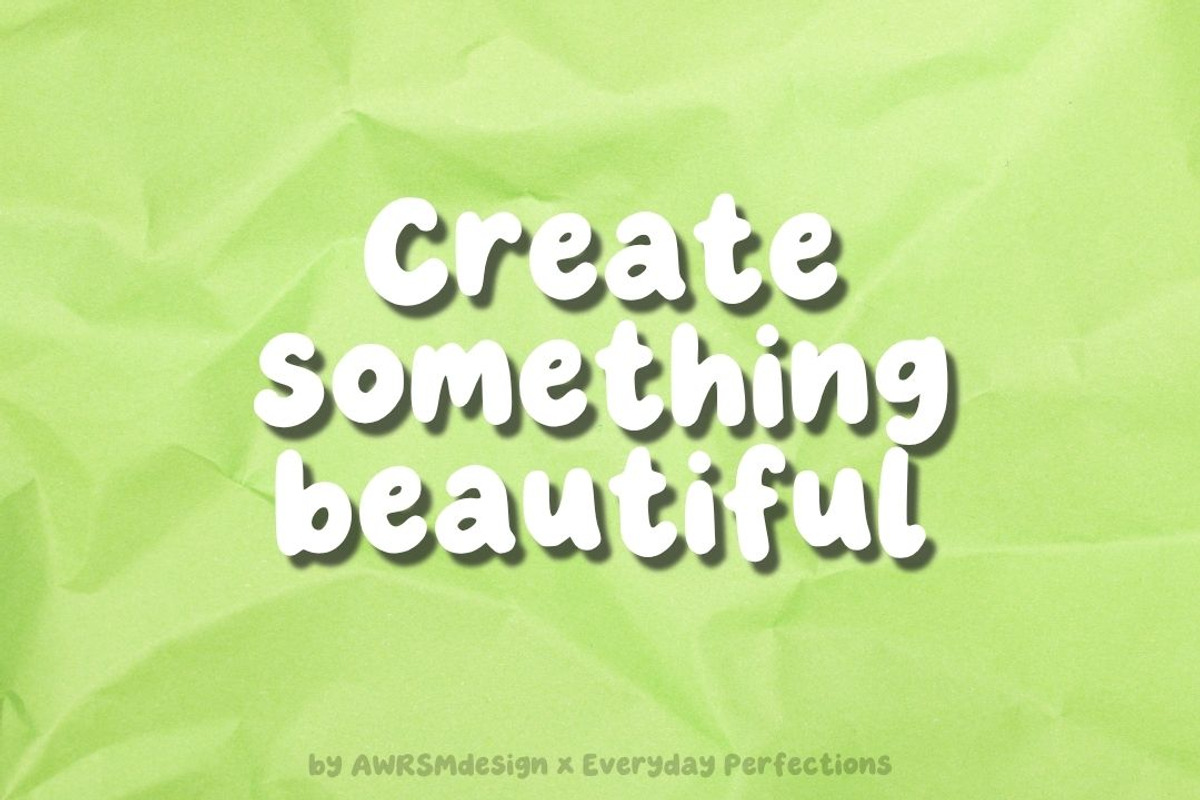 Bramivo | Bold Playful Display Font, a Handwritten Font by Everyday Perfection (Photo 5 of 5)