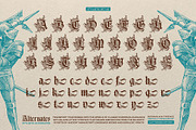 Piston Black Typeface, a Blackletter Font by alit design (Thumbnail 18 of 19)