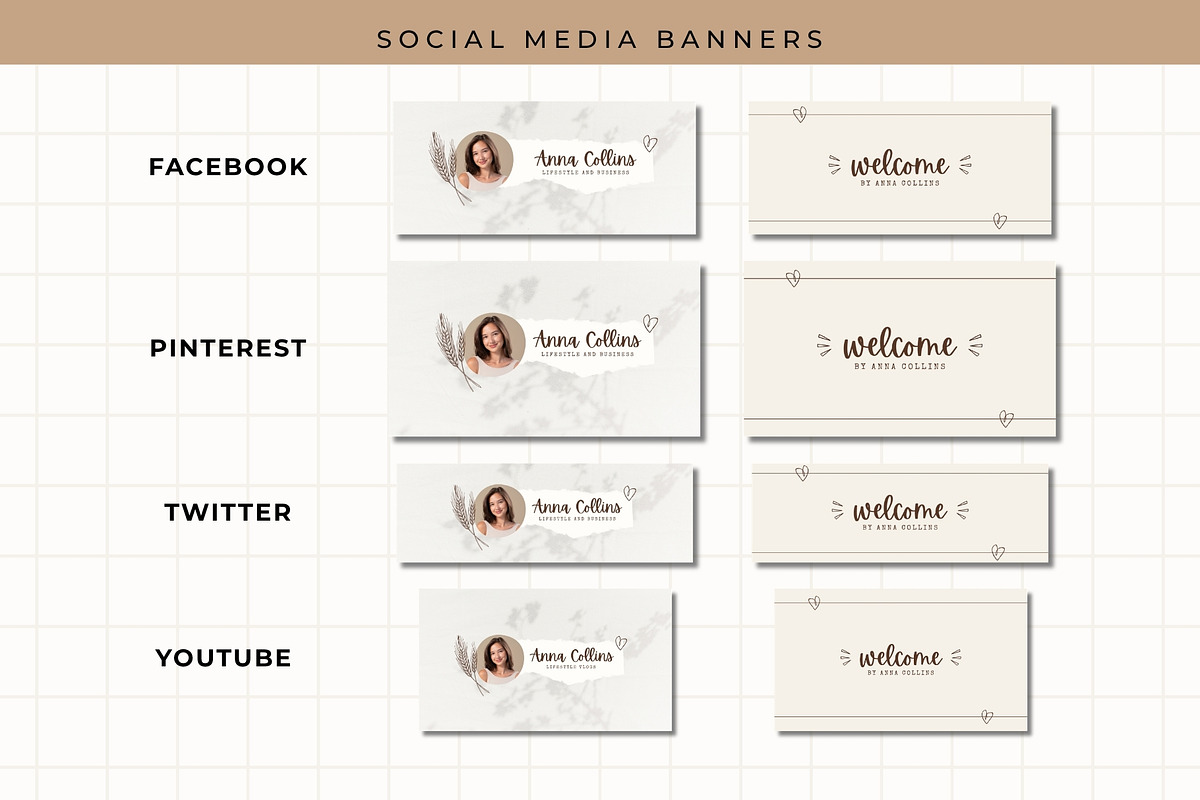 Cozy Branding Kit Canva Template, a Branding & Logo Template by Anna Design Studio (Photo 6 of 9)