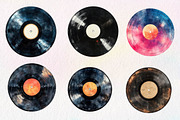 Vintage Vinyl Record Clipart, an Illustration by CreationArt (Thumbnail 2 of 5)
