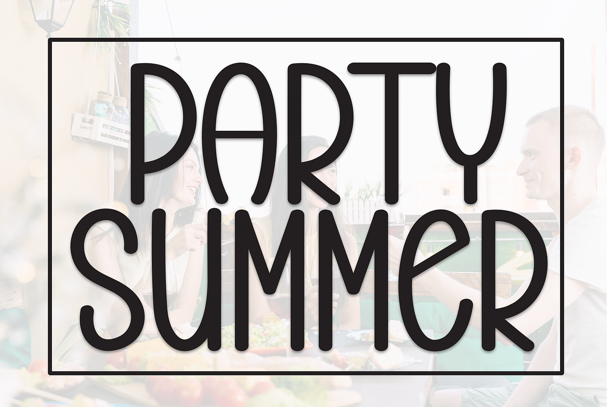 Party Summer | Script Font, a Script Font by Scratchones (Photo 1 of 8)