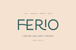 Ferio, a Sans Serif Font by Larin Type Co.