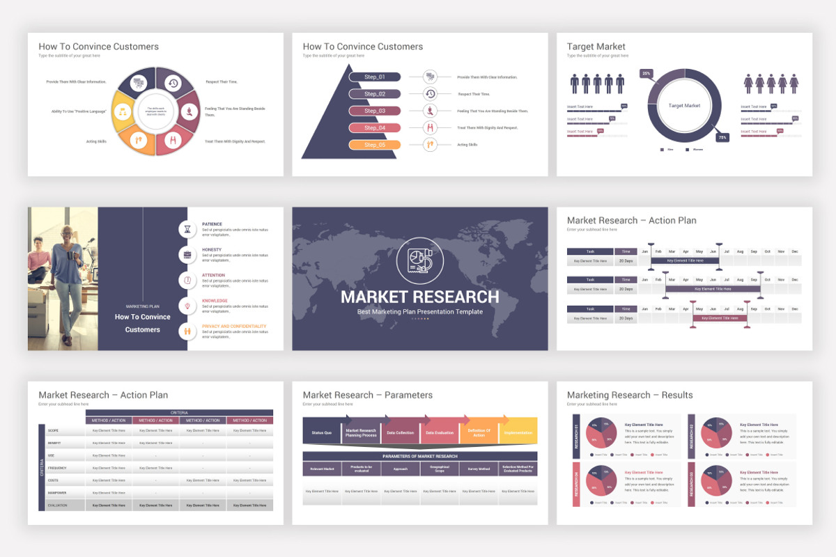 Marketing Plan PowerPoint Template, a Presentation Template by SlideOne (Photo 15 of 29)
