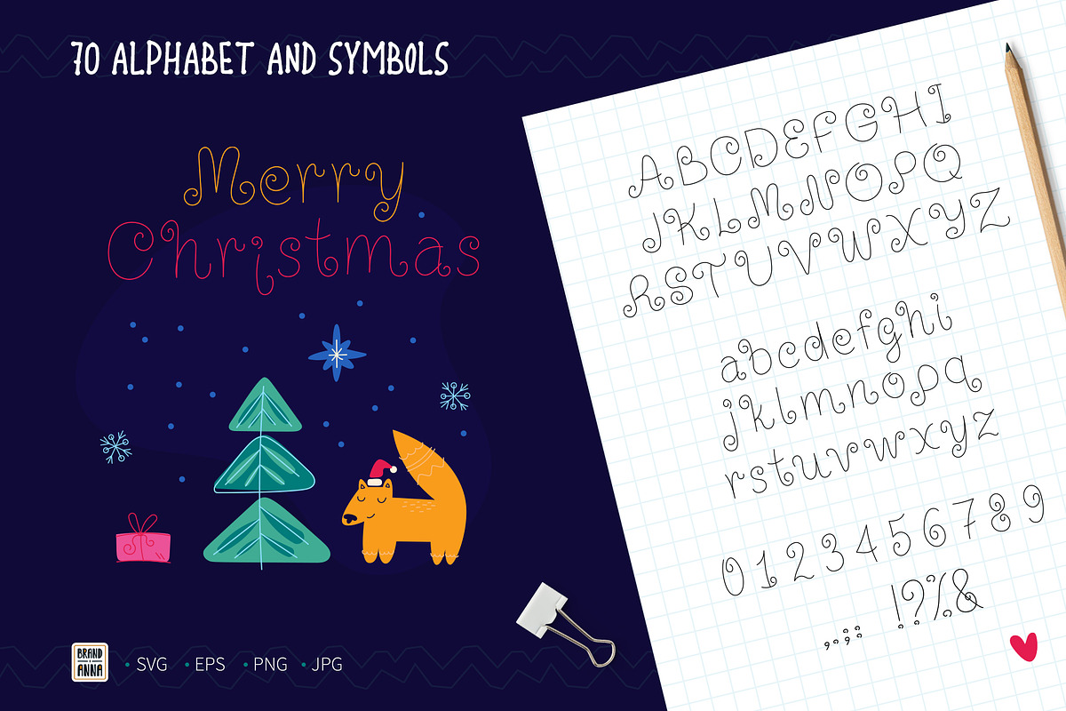 Merry Christmas vector bundle, an Illustration by Brandianna (Photo 5 of 12)