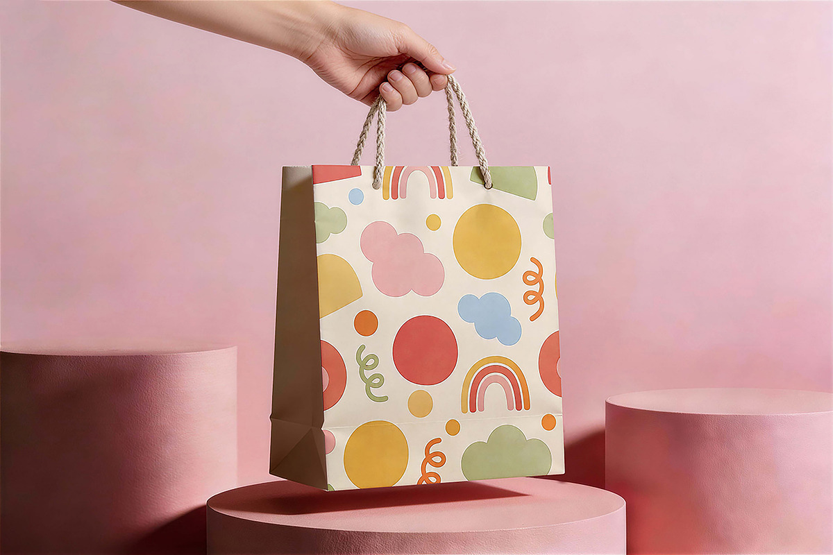 Paperbag Gift Mockup, a Product Mockup by Pitchlook.Studio (Photo 4 of 4)