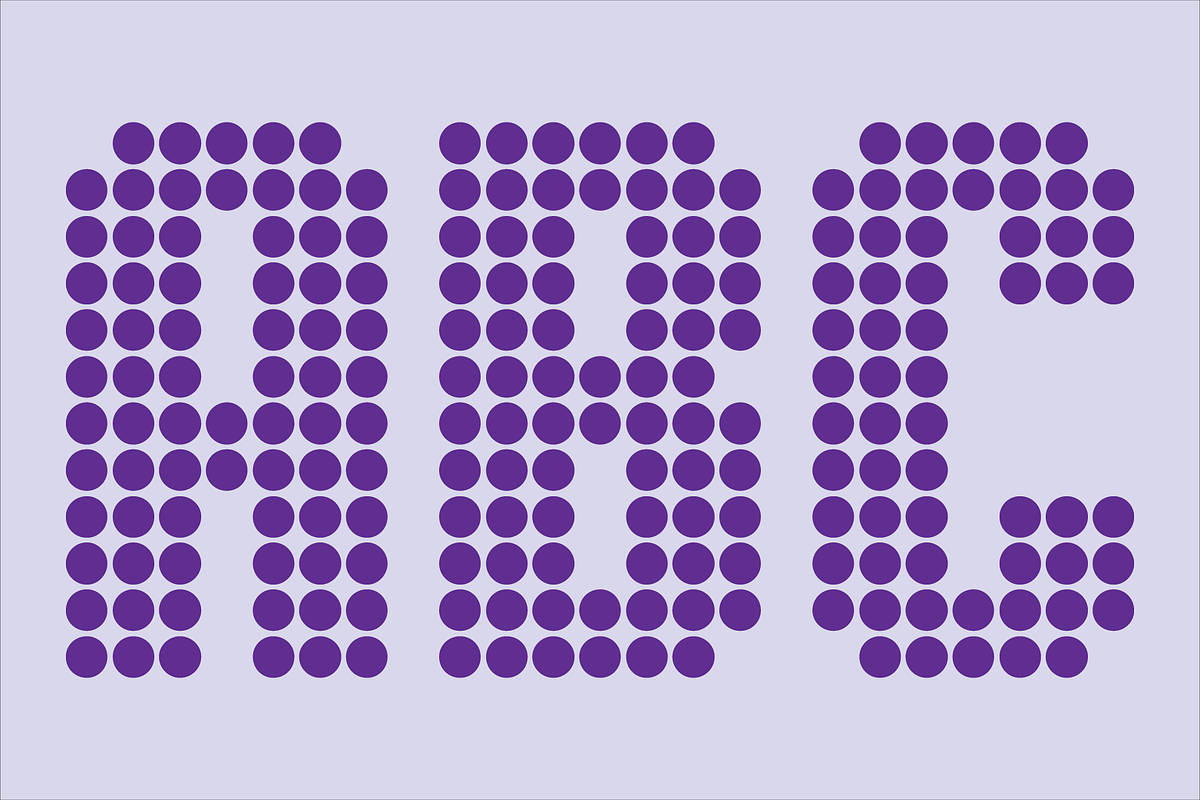 Display Dots Three Sans Font, a Font by GG Design (Photo 2 of 6)