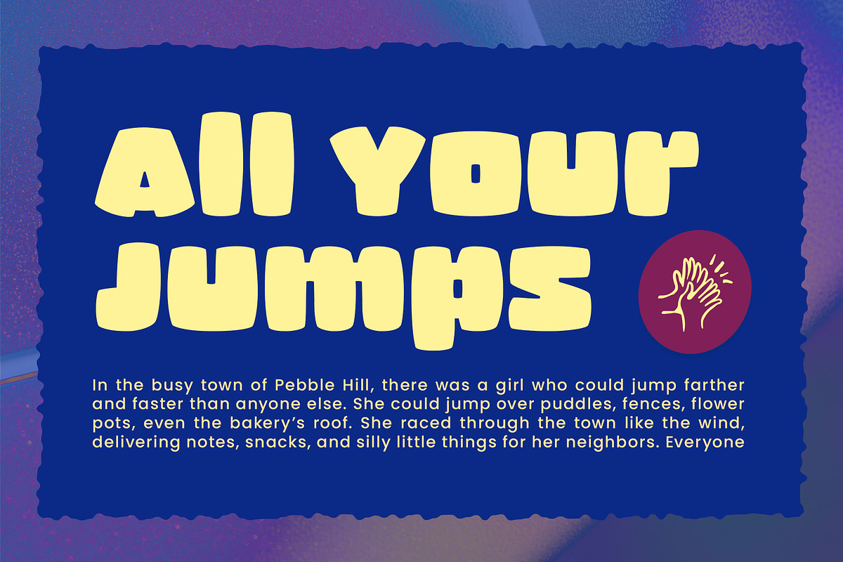 Quick Jumps - New Chunky Display, a Sans Serif Font by Typia Nesia (Photo 8 of 14)