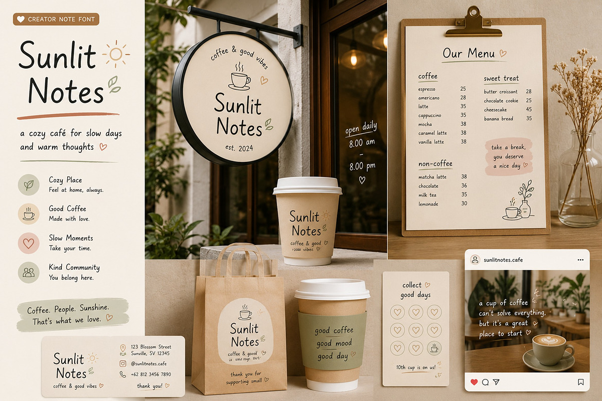 Creator Notes, a Handwritten Font by Art StoreID (Photo 9 of 10)