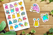 DIG BUNDLE Funny animals, an Animal Illustration by Zooza Art (Thumbnail 3 of 40)
