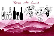 Wine watercolor texture, a Texture Graphic by Nejumi (Thumbnail 10 of 10)