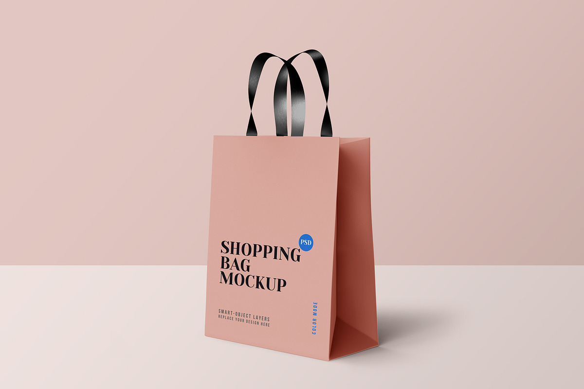 Shopping Bag Mockup Set, a Mockup by Graphicsfuel (Photo 4 of 9)