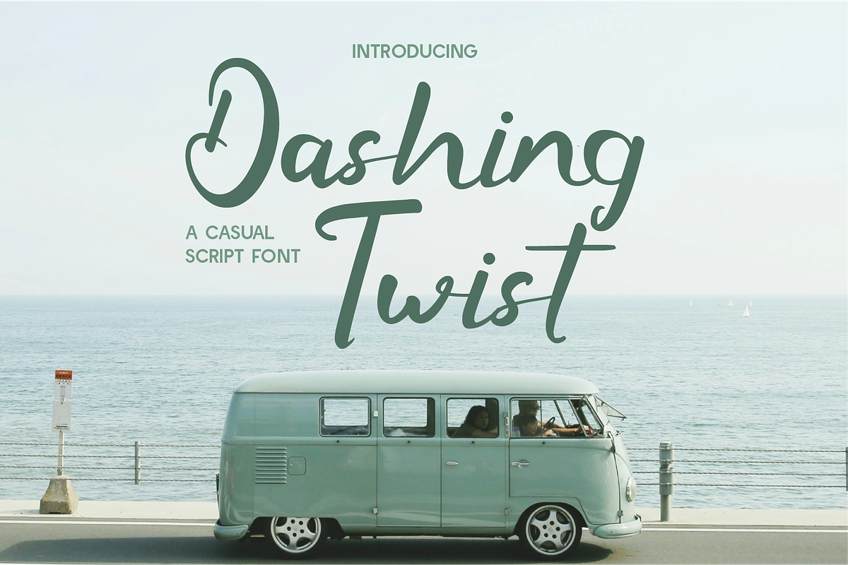 Dashing Twist - Modern Script, a Script Font by Indotype Foundry (Photo 1 of 10)