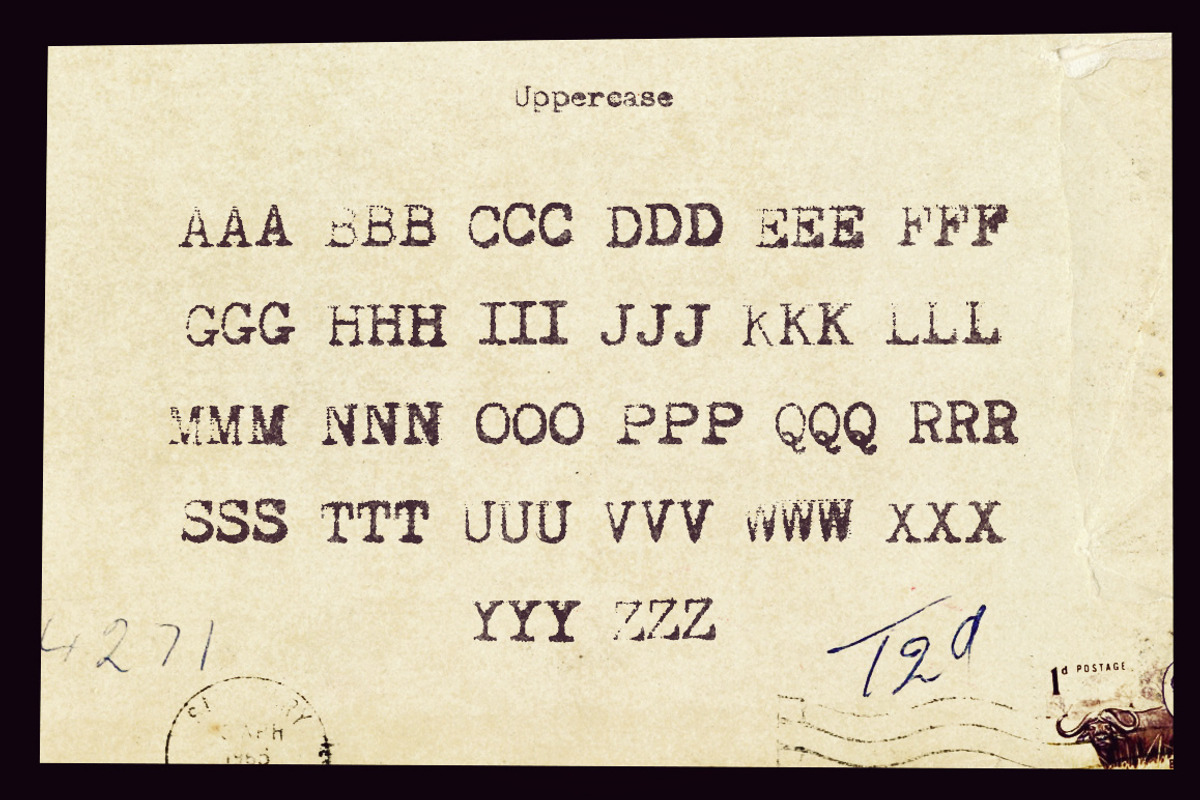 Typewriter typeface not my type preview 3