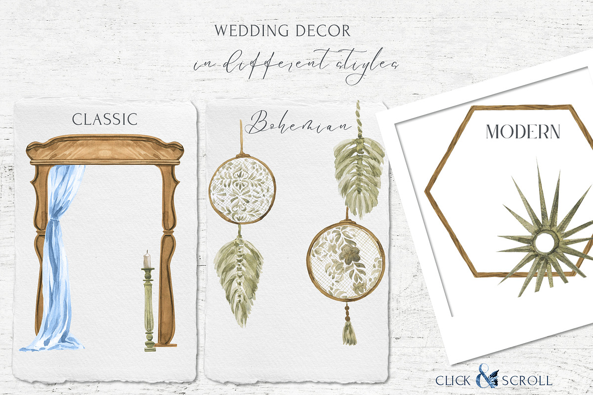 -20% Boho Wedding Portrait Creator, a Decorative Illustration by Cat In Colour (Photo 10 of 12)
