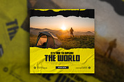 Travel social media post banner, a Social Media Template by Tanmoy Topu (Thumbnail 6 of 11)