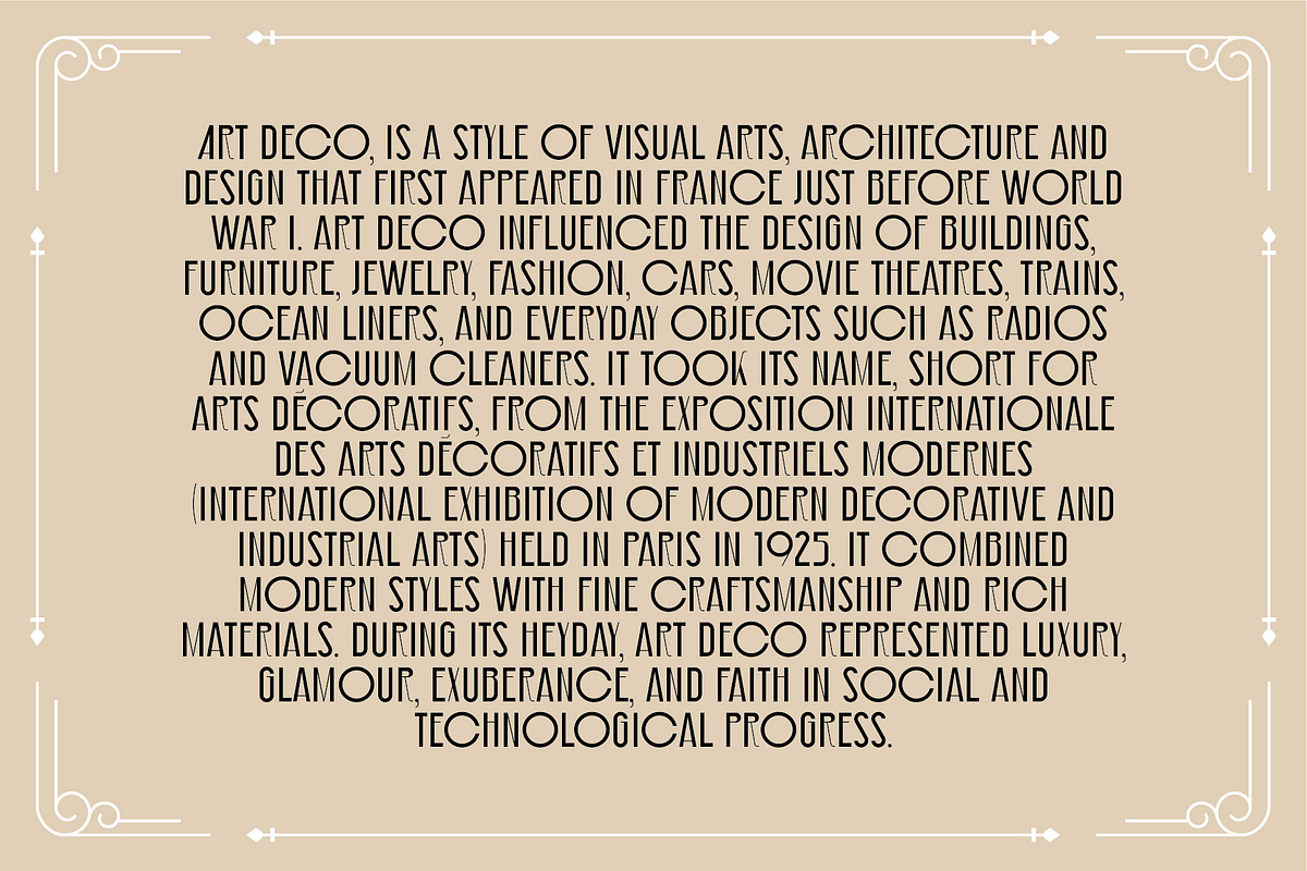 Lexington – Art Deco Display Font, a Sans Serif Font by Studio Aurora (Photo 8 of 9)