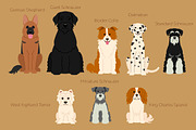 Collection of different dogs, an Illustration by Mallinka (Thumbnail 8 of 8)