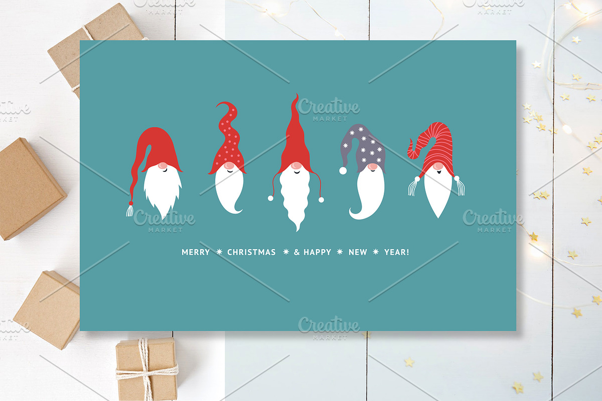 Christmas Gnomes, a Seasonal Illustration by lenlis (Photo 6 of 9)