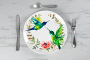 Hummingbirds. PNG.Watercolour, an Illustration by ElliaArt (Thumbnail 6 of 10)