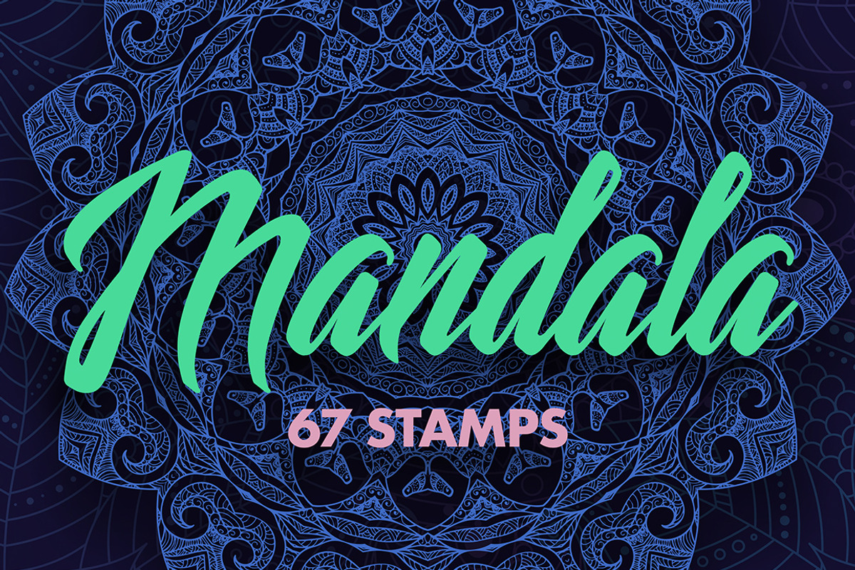 67 Procreate Mandala Stamps Mandalas, a Brush Add-On by Endete & Mazak brushes (Photo 1 of 5)