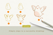 Procreate Bird Drawing Toolkit, a Brush Add-On by Lisa Glanz (Thumbnail 4 of 13)