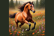 Horse Art Midjourney Prompts, a Background Graphic by Design Laz (Thumbnail 2 of 7)