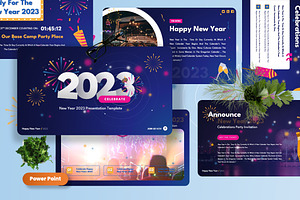 Celebrate - New Year 2023 Powerpoint, a Presentation Template by Dhabee