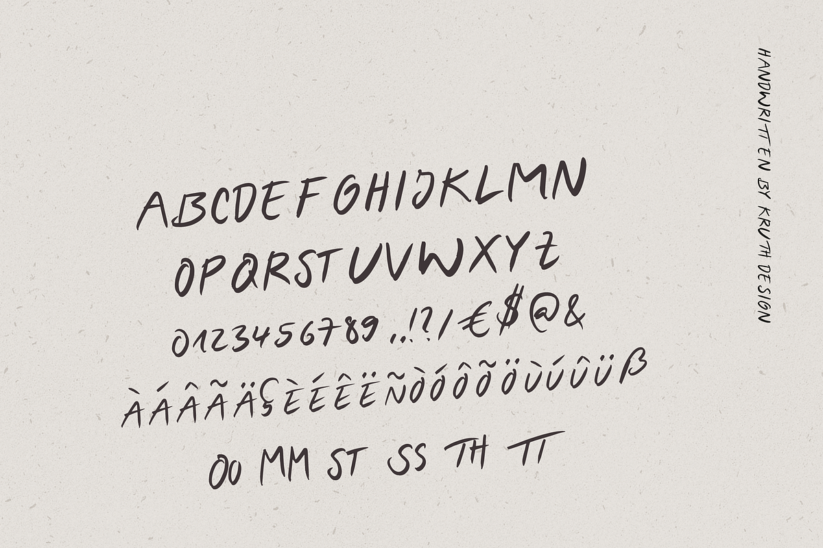HANDWRITTEN STYLE FONT / mare, a Font by KruthDesign (Photo 7 of 8)