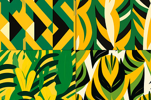 20 Seamless Jamaica-inspired Pattern