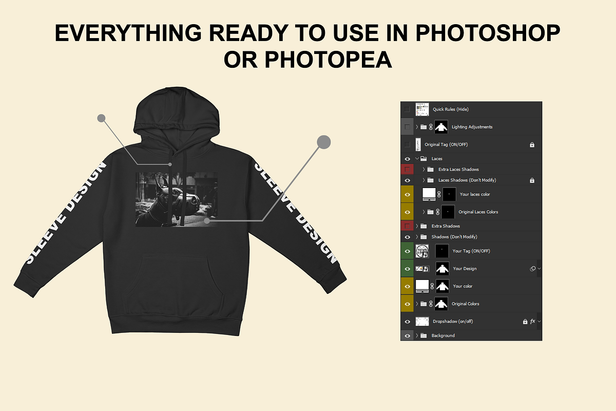 Hoodie Mockup Cotton-Heritage M2580, a Hoody Mockup by Infinity Mockups (Photo 7 of 8)