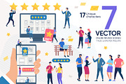 Online Review Vector Scenes, a Person Illustration by Tera Vector (Thumbnail 1 of 2)