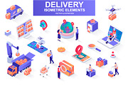 Mega Bundle Isometric Elements, an Illustration by alexdndz (Thumbnail 11 of 27)