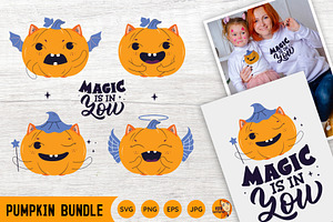 Pumpkins. Halloween Magic Bundle