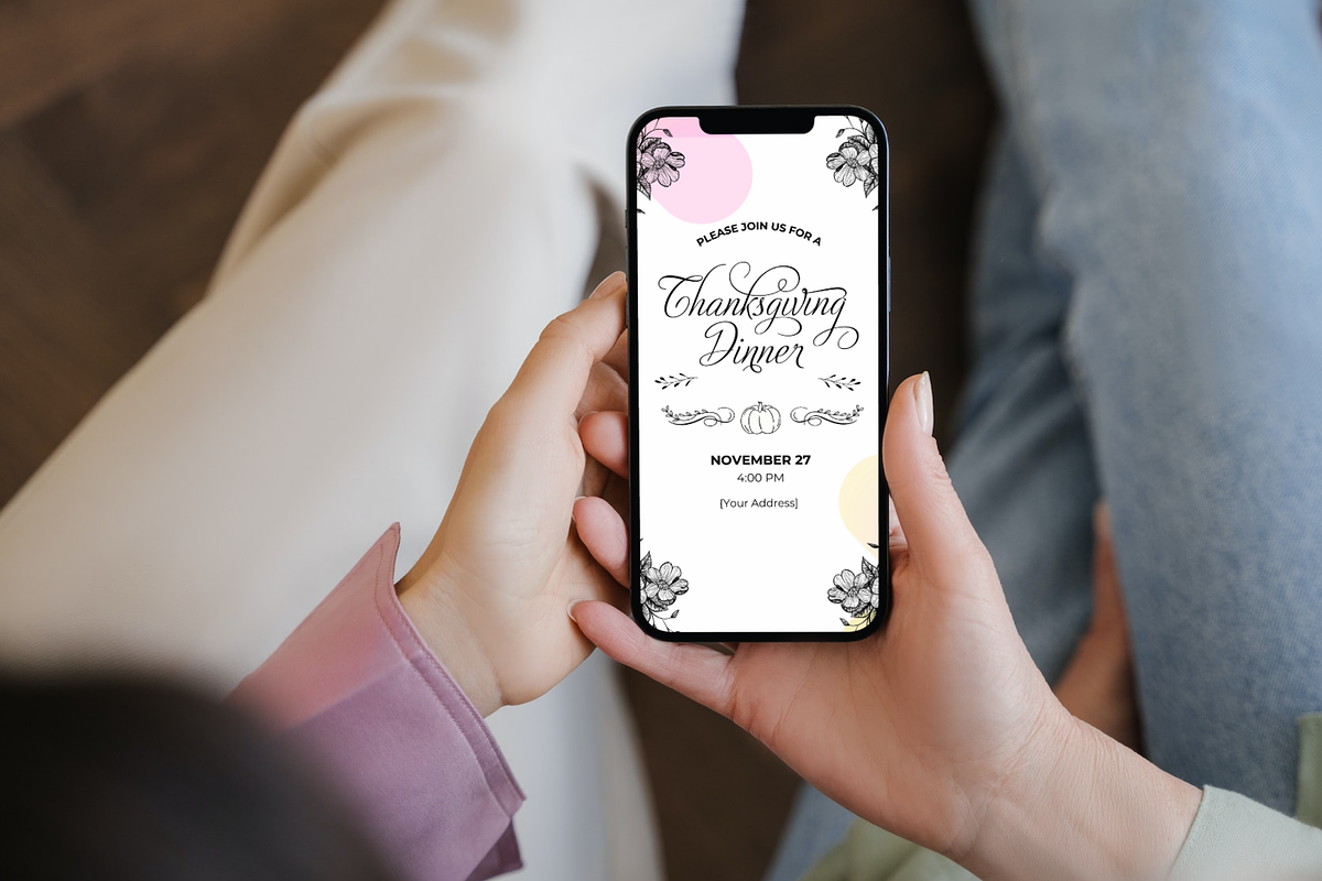 Thanksgiving Dinner Invitation, an Invitation Template by Adored Templates (Photo 4 of 10)