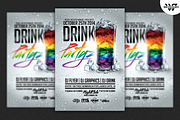 DRINK PARTY Flyer Template, a Flyer Template by WG DESIGN (Thumbnail 1 of 3)