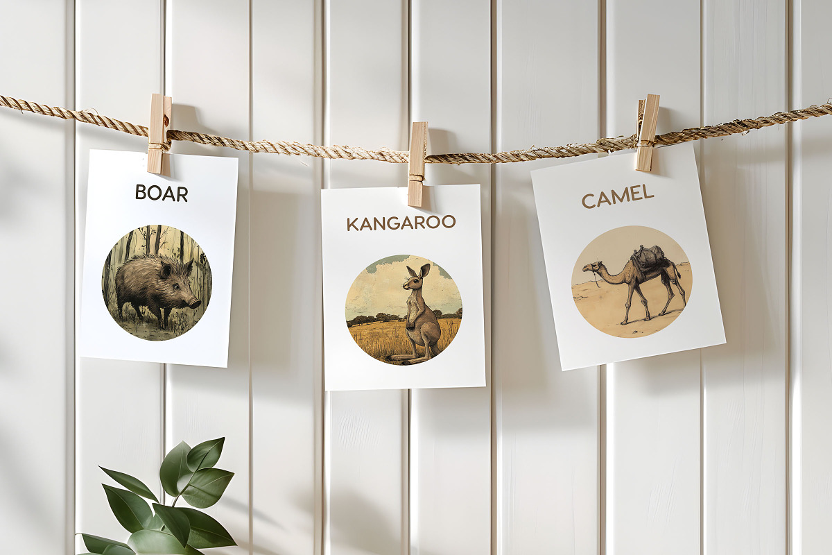 Fable - Animal Flashcards, a Card Template by CinderHeart Designs (Photo 3 of 6)